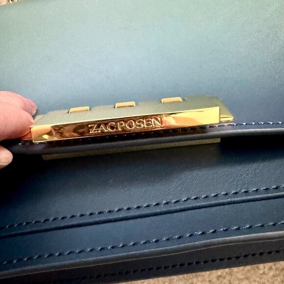 ZAC Zac Posen Earthette Leather Chain Link Bag NWT - Picture 3 of 11